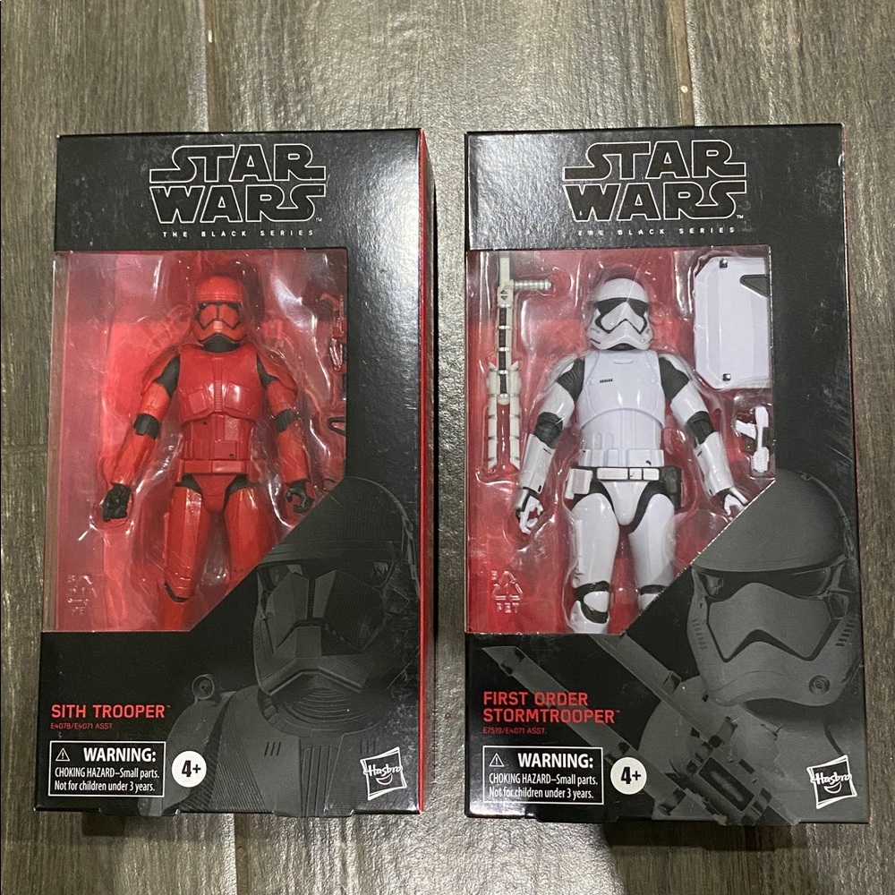 STAR WARS  double pack SITH Trooper and FIRST ORDER STORMTROOPER